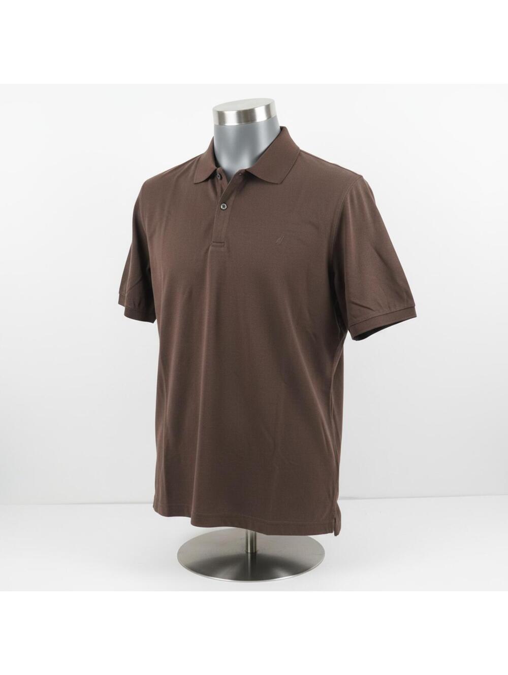 nyne Brown Polo Shirt Size L with Coolmax Fabric